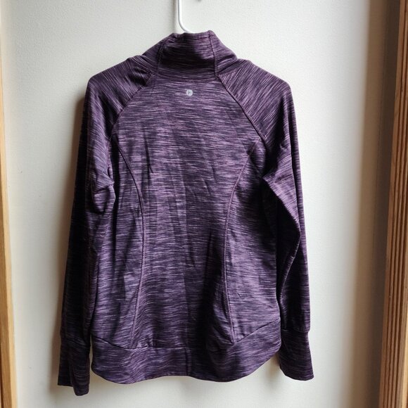 90 Degree By Reflex Purple Mock Neck Pullover Athletic Jersey Size Small - Picture 15 of 16